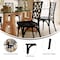 Flash Furniture Brooklyn Commercial Grade Black Solid Wood Stackable Dining Chair with Intricate Back Detail, 2PK 2-ZH-8100-5-BLK-GG - alternate 4